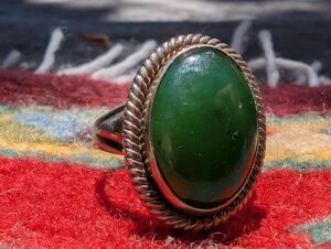 Vintage Jade Statement Ring From Pacific Jewelry Co